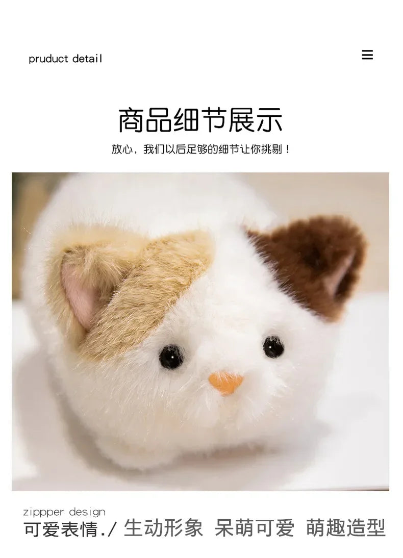 Cute Stuffed Plush Toys Lying Red Panda Fox Sloth Cat Soft Baby Plushie Gifts - Animal Themed Dolls for Children