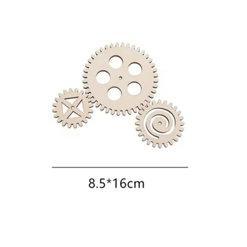 Montessori Busy Board Wooden Educational Toy for Children Gear and Hand Wheel Alarm Clock Mirror