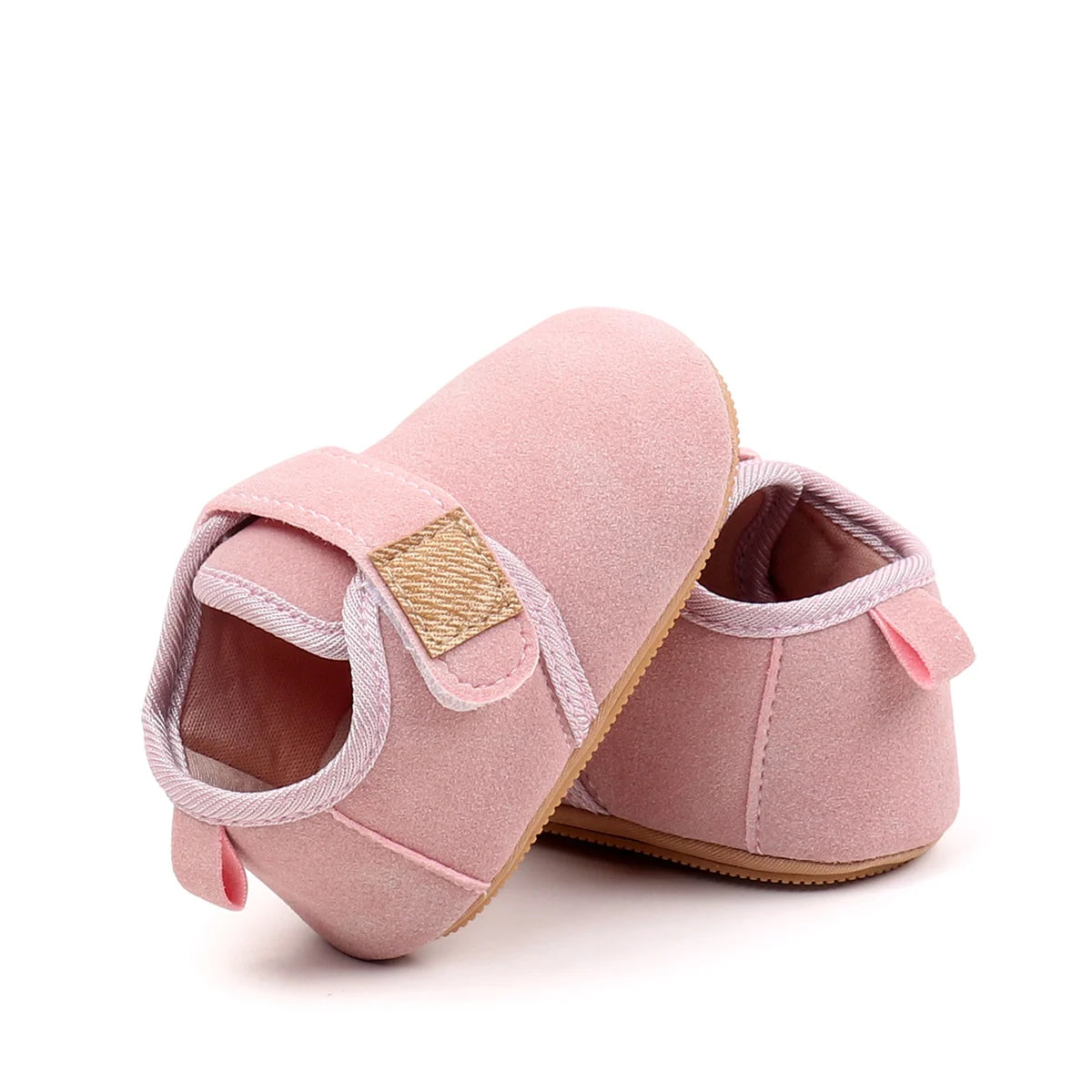 Autumn Solid Color Baby Shoes With Soft Rubber Sole Suitable For Both Boys And Girls Baby-Sized Toddler Walking Shoes