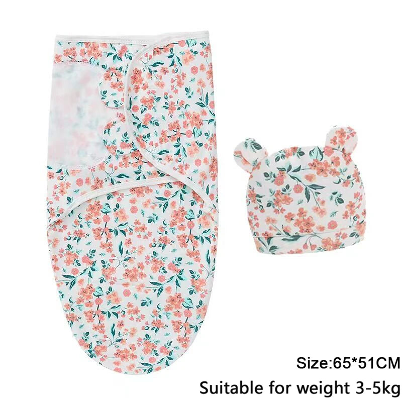 Baby Sleeping Bag Newborn Envelope Cocoon Wrap Swaddle Soft 100% Cotton 0-6 Months Sleep Blanket