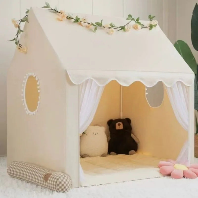 Princess Castle Play House Tent Folding Indoor Outdoor Polyester Kids Toy For Ages 0 To 14
