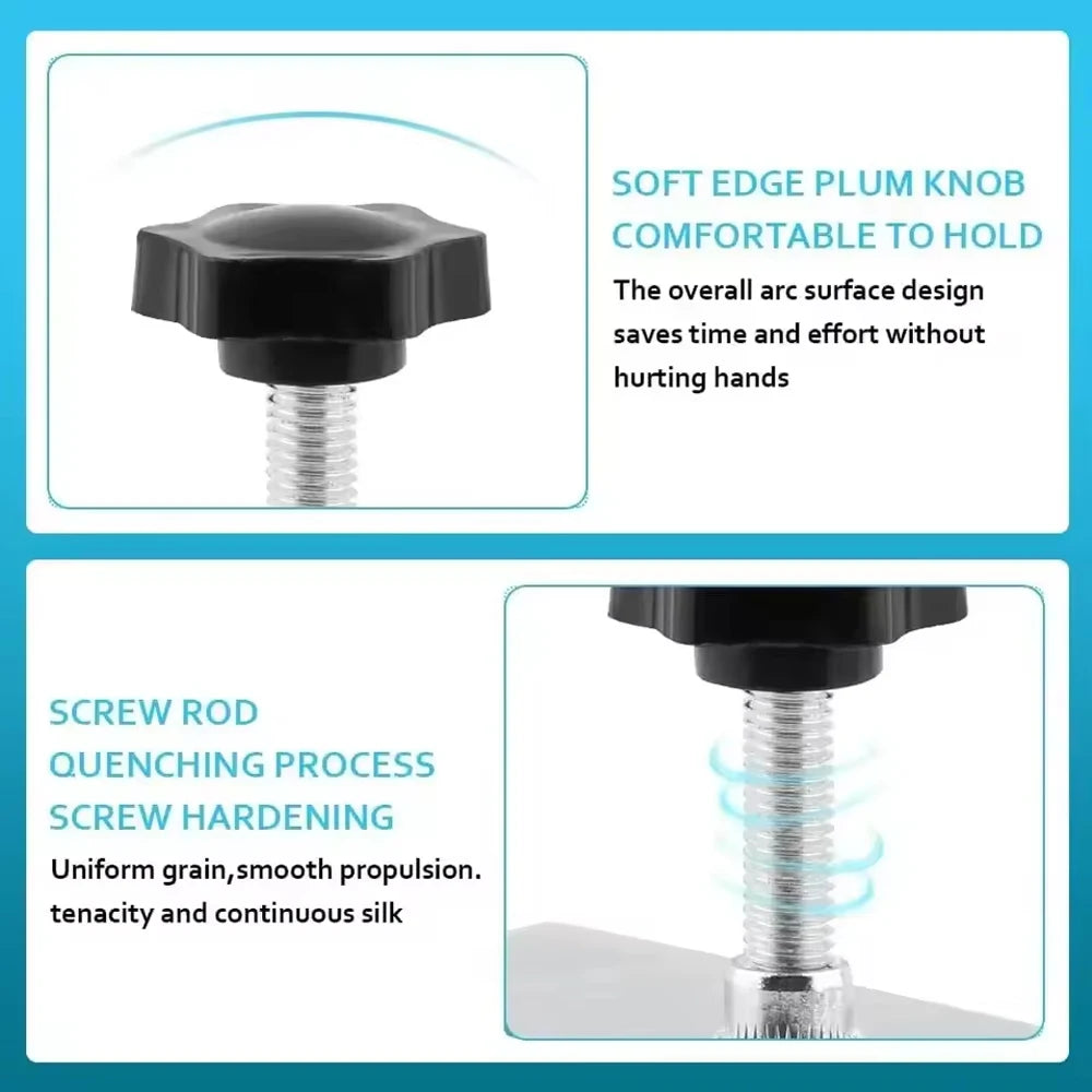 1-10Pcs Woodworking Jig Drawer Front Installation Clamps Stainless Steel Cabinet Jig Drawer Fixing Clip Tool for Tables Desks