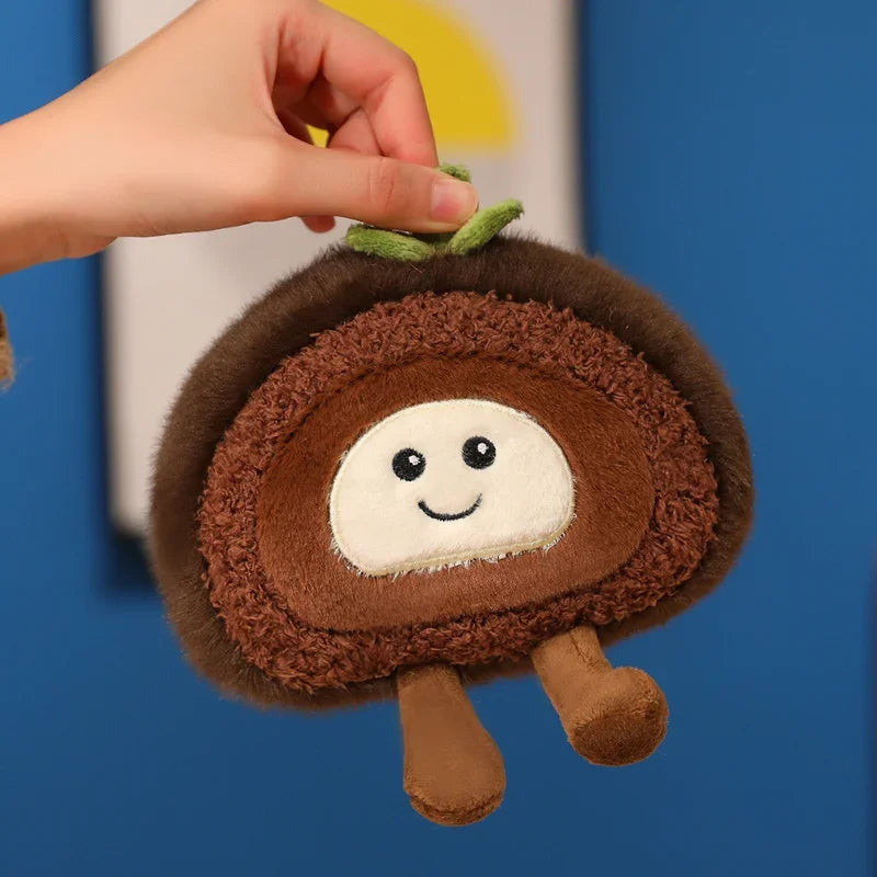 New Kawaii Smile Swiss Roll Plush Toys Soft Stuffed Cartoon Dessert Doll Delicate Mini Desktop Decor Lovely Gift To Girlfriend