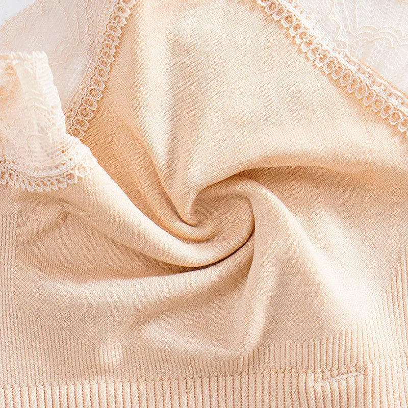 New Wireless Front Open Nursing Bra Soft Lace Breathable Seamless Maternity Breastfeeding Bras Maternal Support For Pregnant