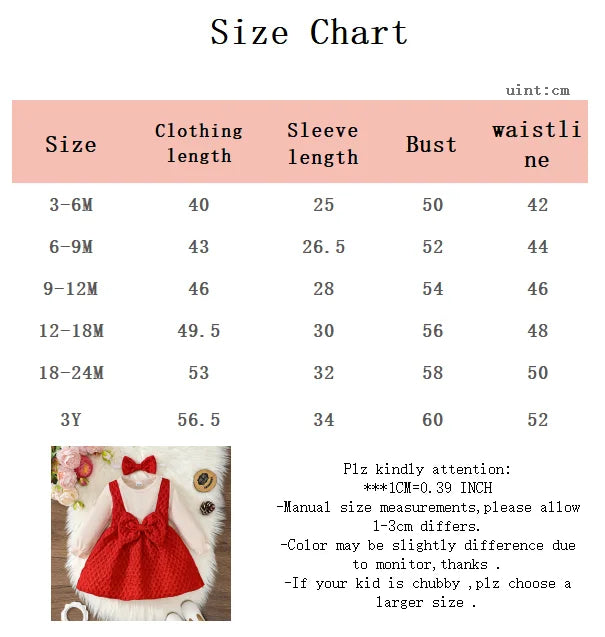 2Pcs Toddler Baby Girl Dress Bow Spring Autumn Princess Dress+Headband 0-3 Year old Cute Little girl Festival Party Dress