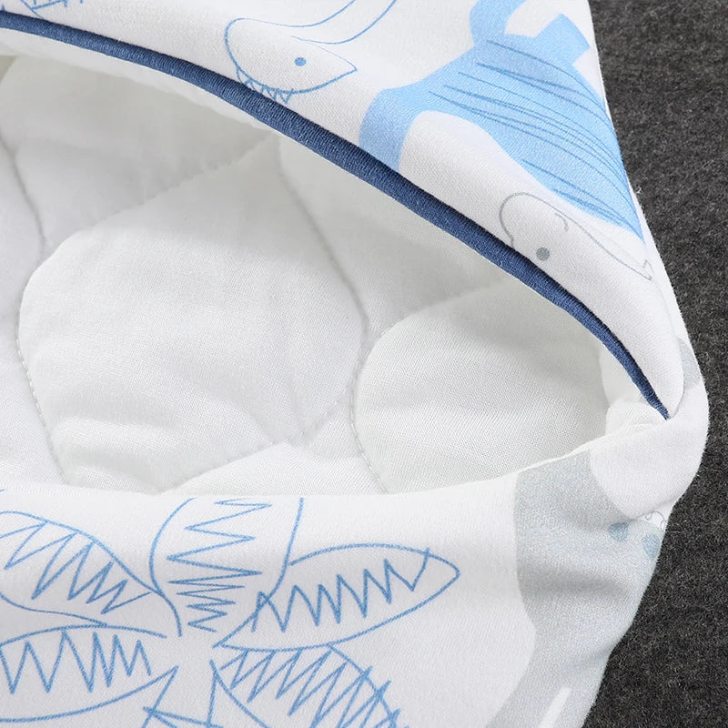 Newborn Baby Sleeping Bags Cartoon Baby Wrap Blankets Autumn and Winter Newborn SleepSack Envelope Thick Cocoon for Baby 0-6M