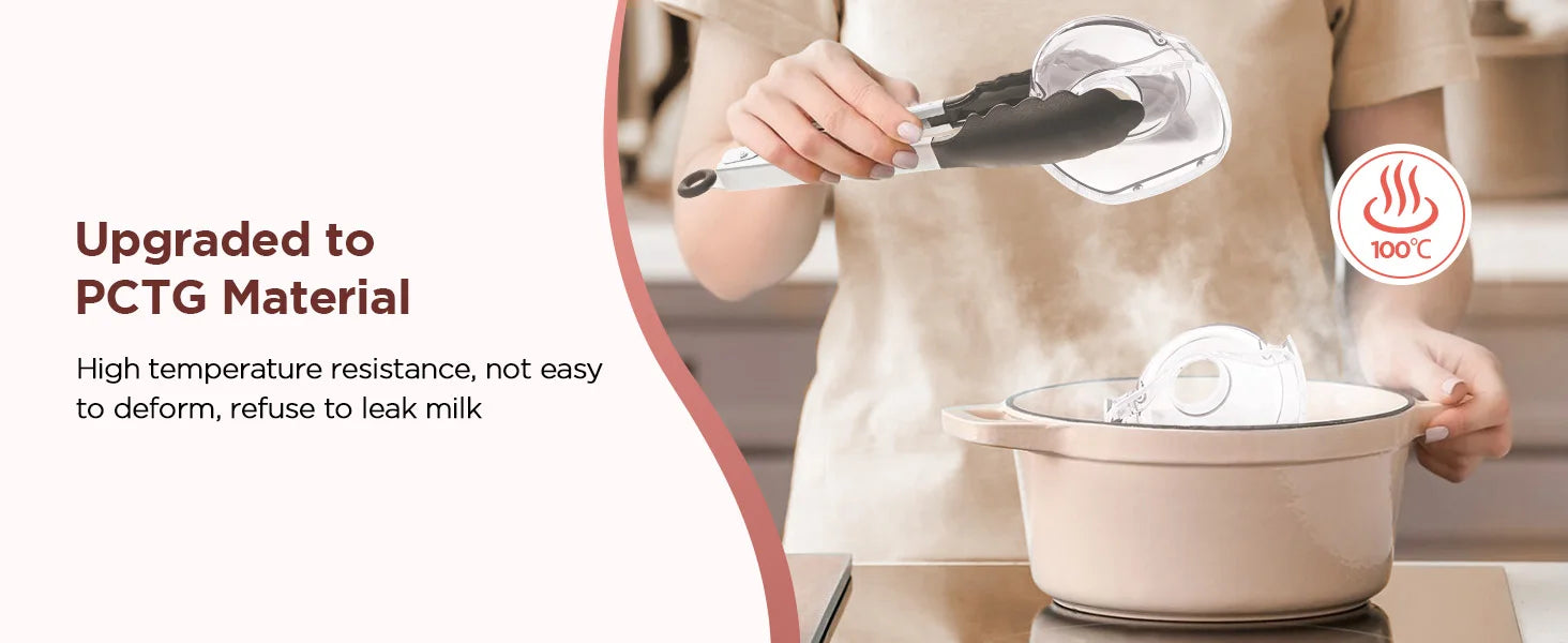 Wearable Electric Breast Pump 3 Modes 12 Levels Silent Leak-Proof Hands Free Breastpump Breastfeeding with 17/19/21/24mm Flange