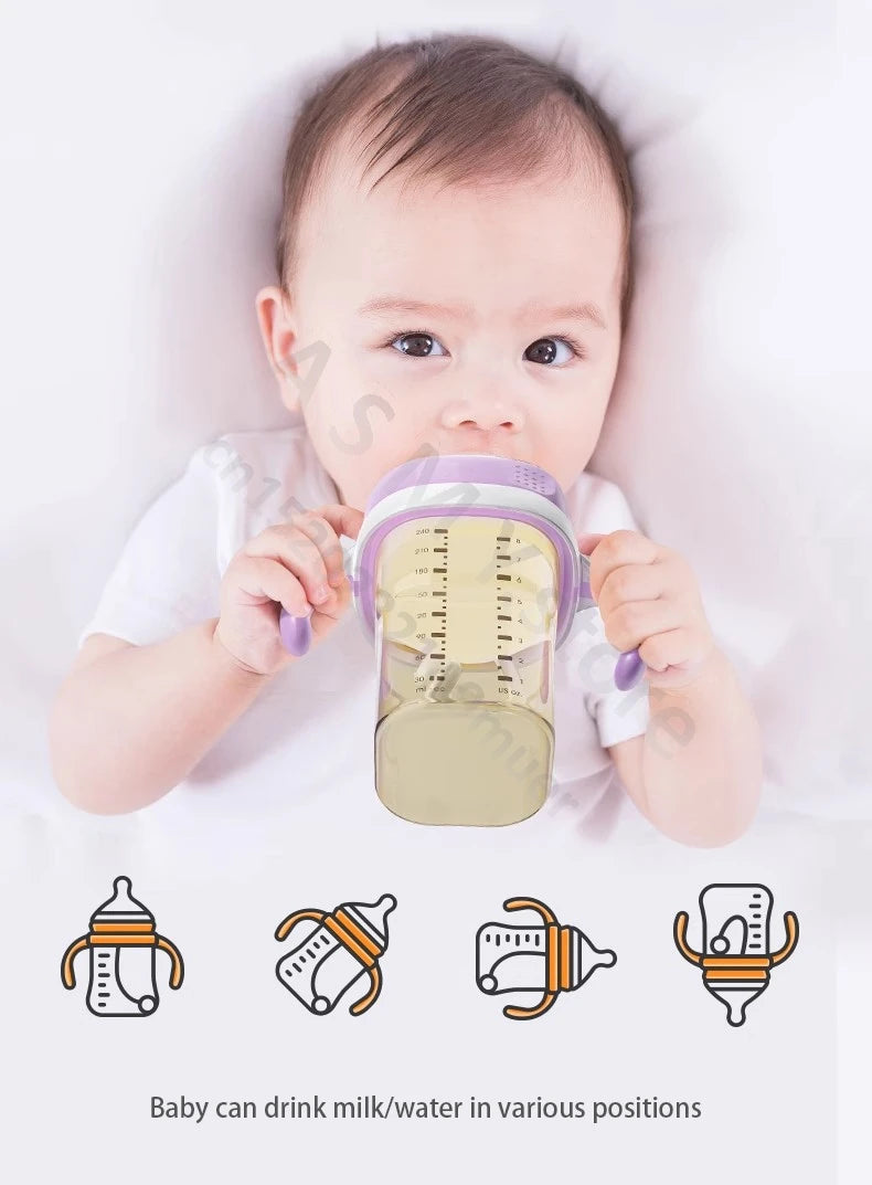 Suitable for hegen bottle accessories/cup cover/handle/nipple/square bottle universal/