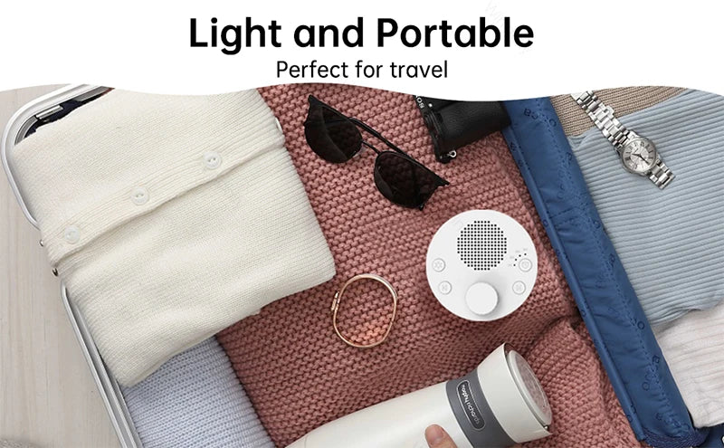 2025 White Noise Machine 24 Sleep Soothing Sounds Portable Baby Sleep Machine Night Lights Memory Function For Baby Kids Adults
