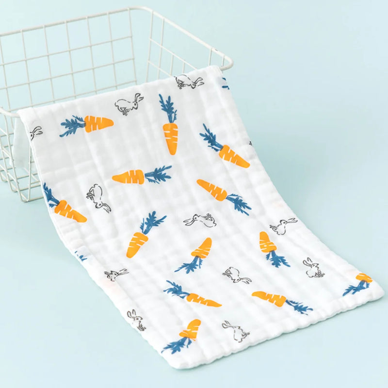 New Hot Premium Cotton Baby Towel 6 Layer High Density Washcloth Soft Face Towel for Newborn Kids Feeding Baby Accessories