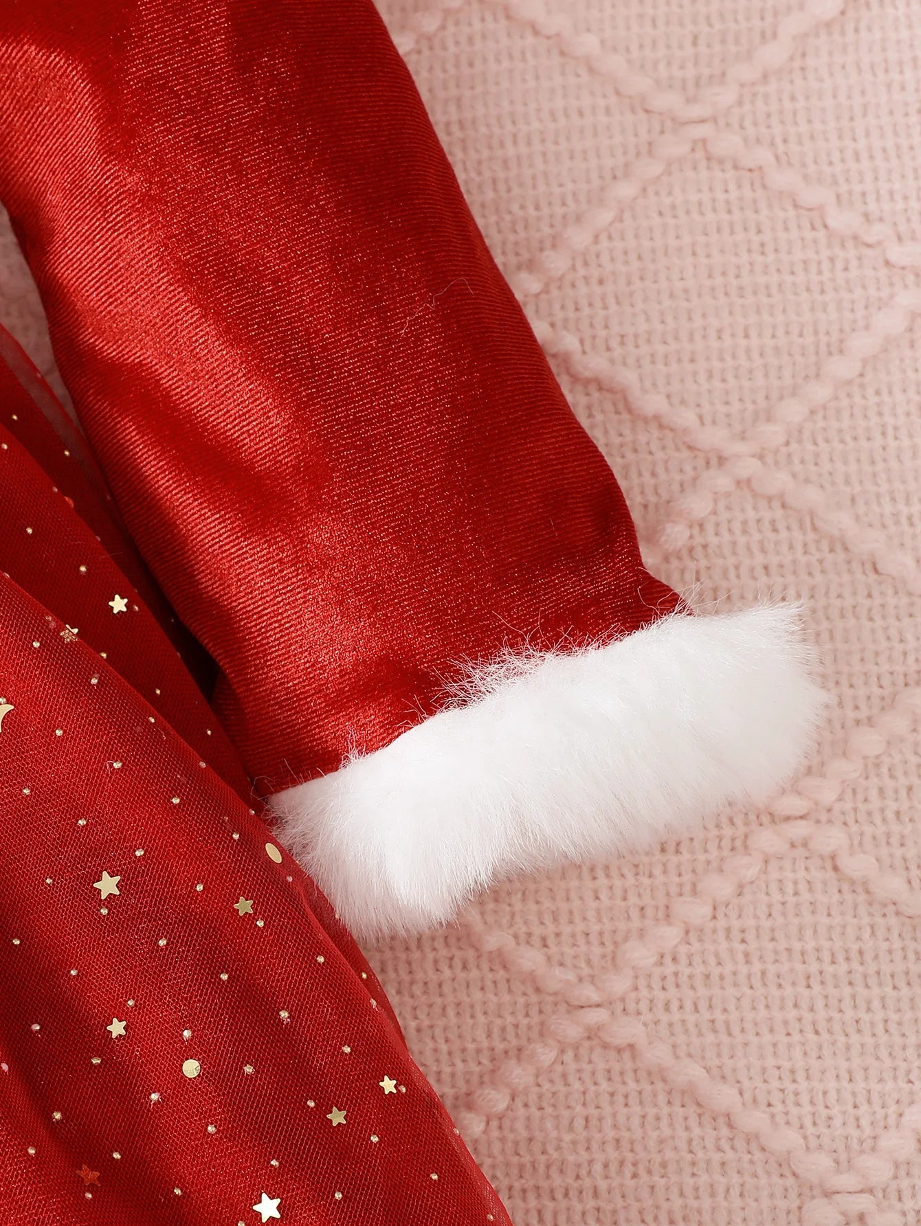 4-7 Year Children Girls Dress Round neck Satin Stars Tulle Ceremonial Dress for Girls' Spring  Autumn Fashion Party Dress