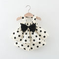 2pc/Set Girls' Outfit Set Summer Polka Dot Bow Blouse And Shorts Baby Girl Clothing Cute Beach Baby Set