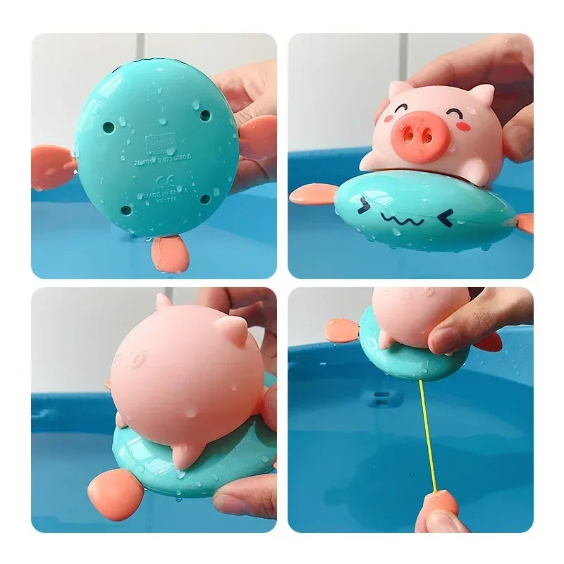 Bathtub Squirt Toys, Floating Squeeze & Spray Animal Toys for Kids, Fun Bath Time & Pool Water Play Set for Toddlers