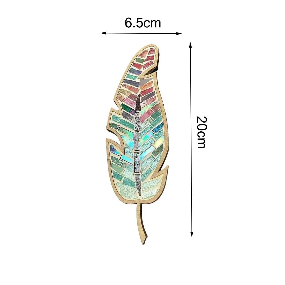 Handmade Creative DIY Mosaic Kit Stained Glass Craft Mosaic Kit Bright Feather Mosaic Kit Crafts Lovers for Adults/Kids