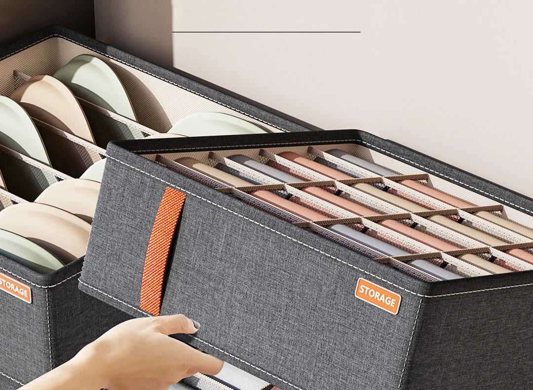 Oxford Cloth Underwear Storage Box 20/7/6 Grids Socks Panties Drawer Organizer Multi-function Home Wardrobe Assortment Boxes