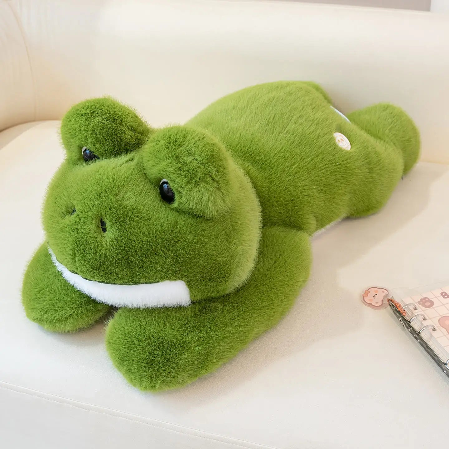 Hot Simulation Giant Frog Plush Toy Stuffed Animals Plushies Green Lying Frogs Throw Pillow Cushion Home Deco For Kids Gift