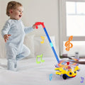 Interactive Baby Walker Toy With Push Handle For Kids Boys And Girls Toddlers, Detachable Plane Toy Car Design With Wheel