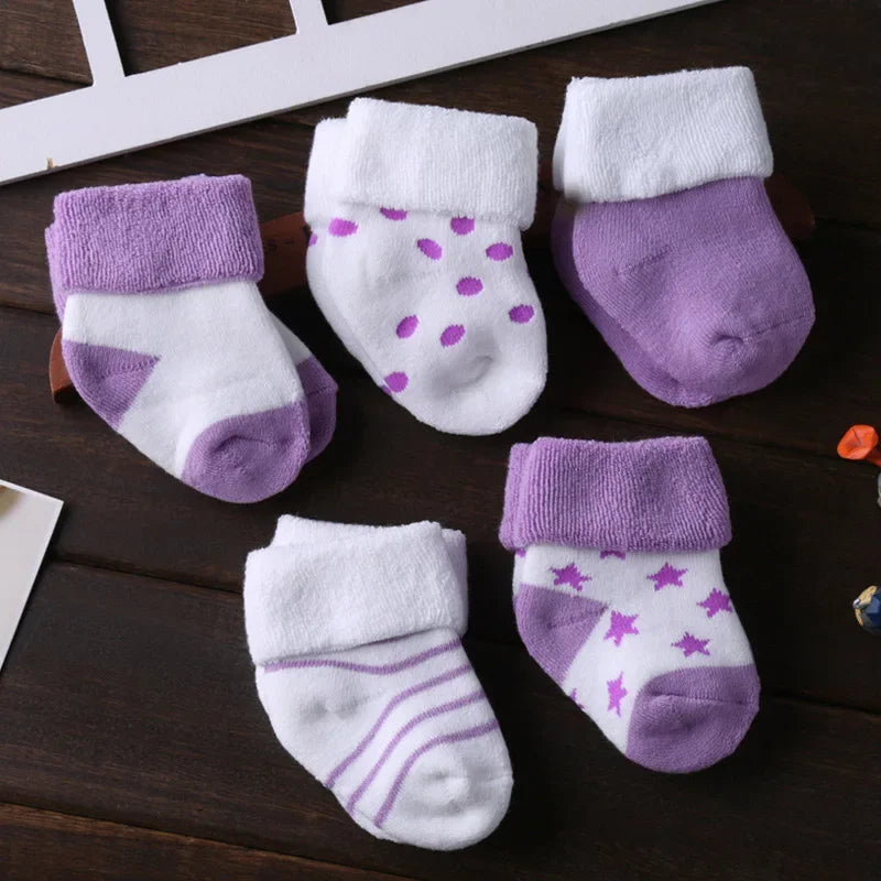5Pairs/lot Unisex Non-Skid Baby Shoe Socks 0-12months Cotton Baby Boy Girls Meia Infantil Cheap Stuff