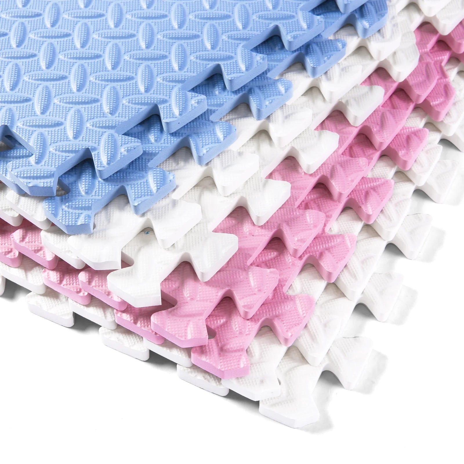 0.4 Inch/16pcs Thick Square Puzzle Mat ,30*30cm EVA Foam Baby Play Mat for Children Room Activities, Red/Yellow/Blue/Green