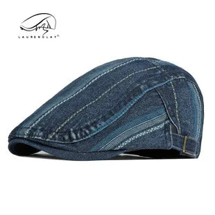 New Duckbill Hat for Men Spring Summer British Retro Fashion Plaid Casual Painter Hat Women's Beret