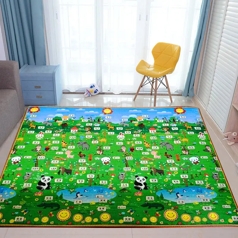 Crawling Play Mat for Babies Non Toxic Double Sided EPE Game Mat Gym Model A1 Designed for Tummy Time and Floor Play