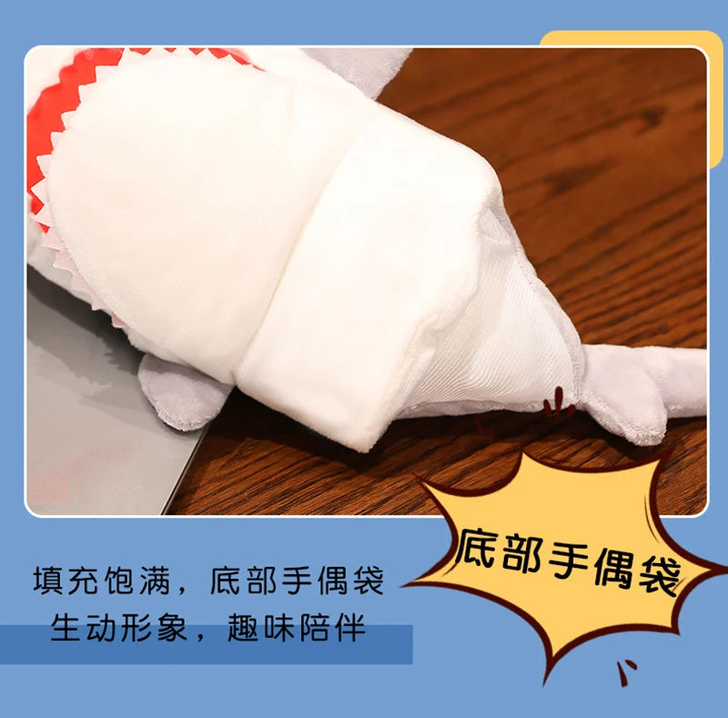 Hot Crocodile Shark Killer Whale Plush Hand Puppets Lifelike Tropical Fish Penguin Octopus Hand Puppets For Kids Adults Muppets