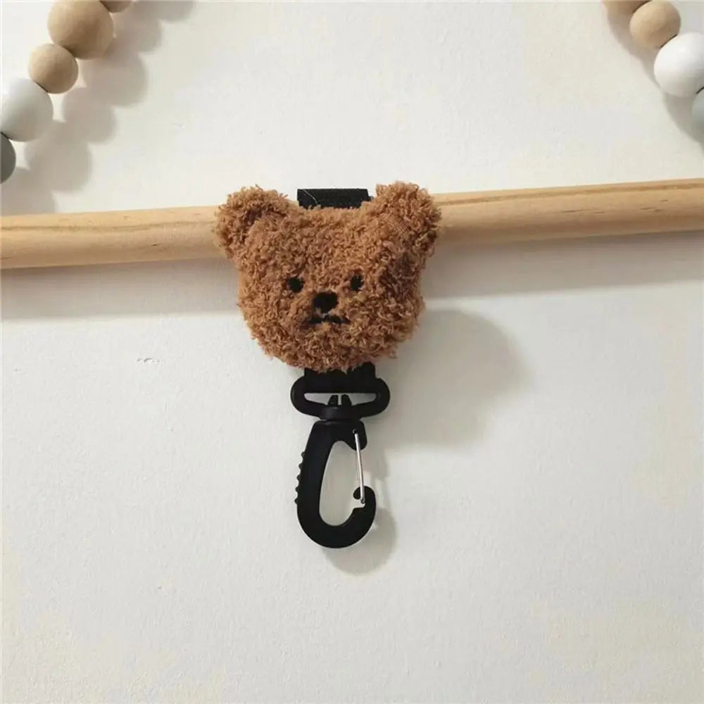 Adjustable Embroidery Cute Pram Hook  Bag Hanging Hook Stroller Accessory Baby Stroller Organizer Hook Stroller Hooks