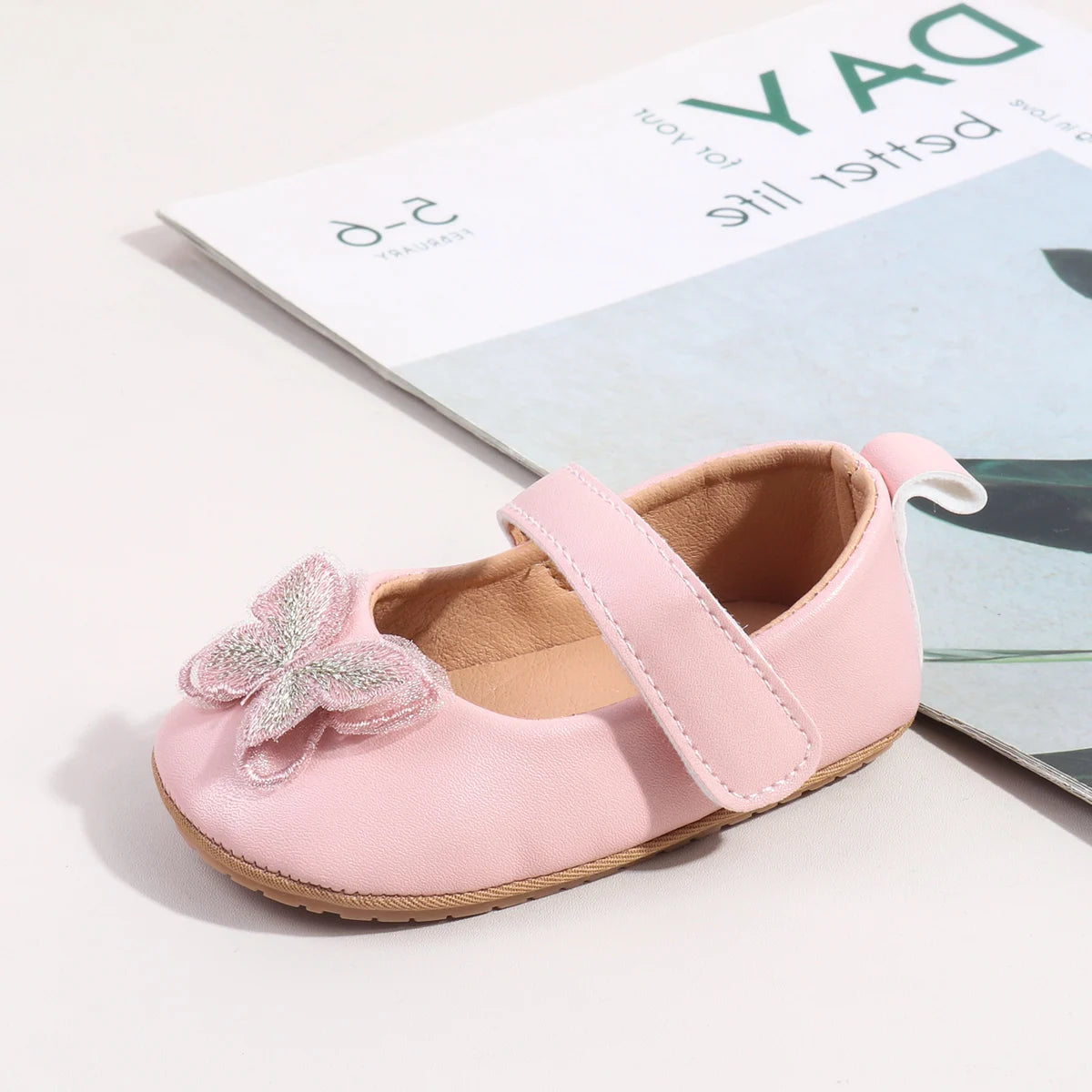 2025 Spring Autum Baby Girl Shoes Cute Bowknot High Quality PU and TPR Sole Anti-slip Toddler For 0-18M Prewalking Baby Shoes