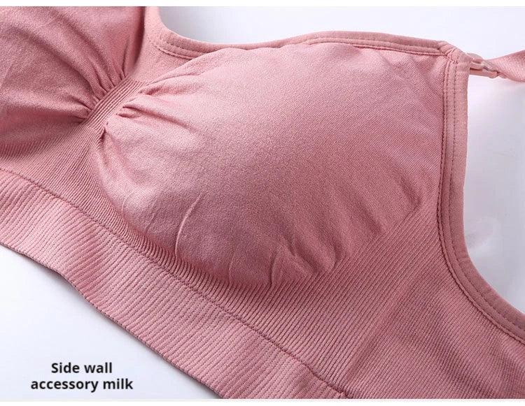 3 PCS Set Breathable Front Open Nursing Bra Maternity Underwear Pregnancy Bra Full Cup Wireless Comfortable Breastfeeding Bra