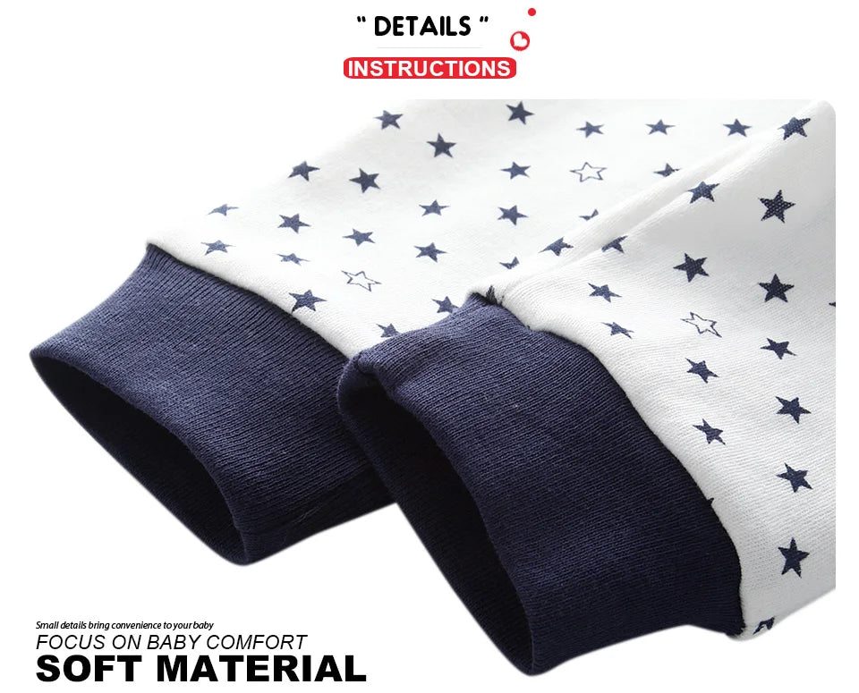 4PCS/LOT  Four Seasons Unisex Newborn Baby Pants 100%Cotton Soft Girl Baby Boy Girl trousers