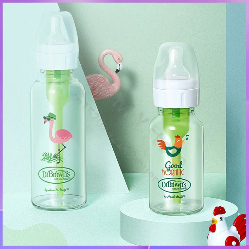 Dr. Brown's newborn Glass baby bottle/Anti-colic/baby glass bottle/standard caliber/120ML 250ML