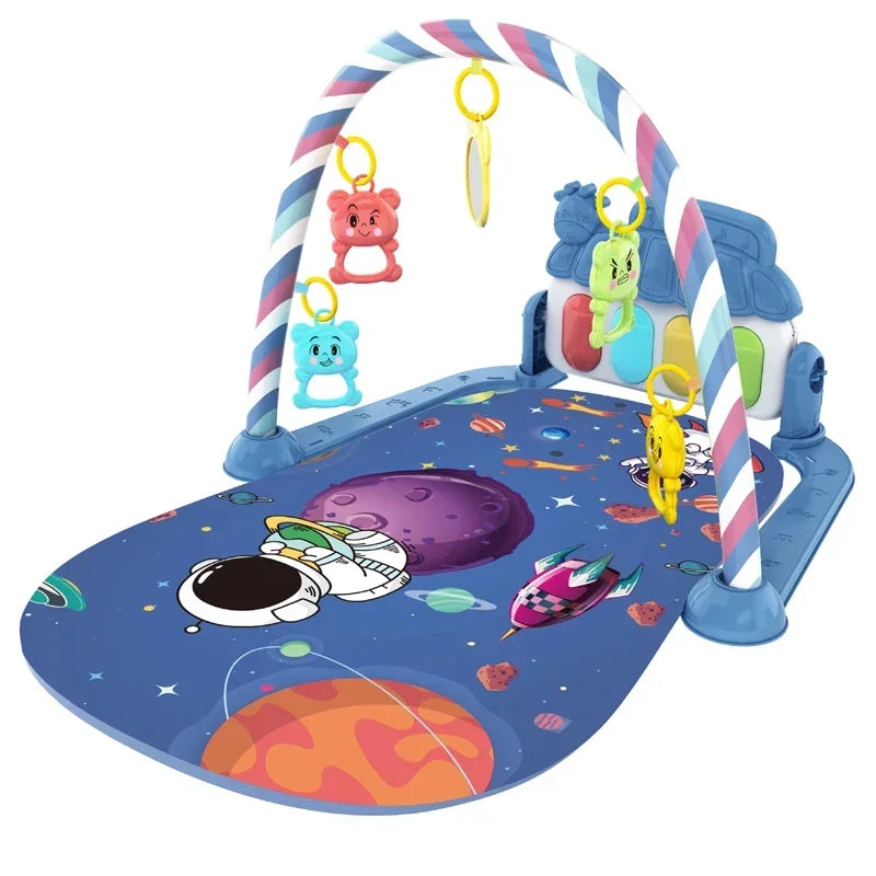 Musical Activity Gym Play Mat for Newborns 0 to 36 Months With Piano Keyboard and Crawling Blanket