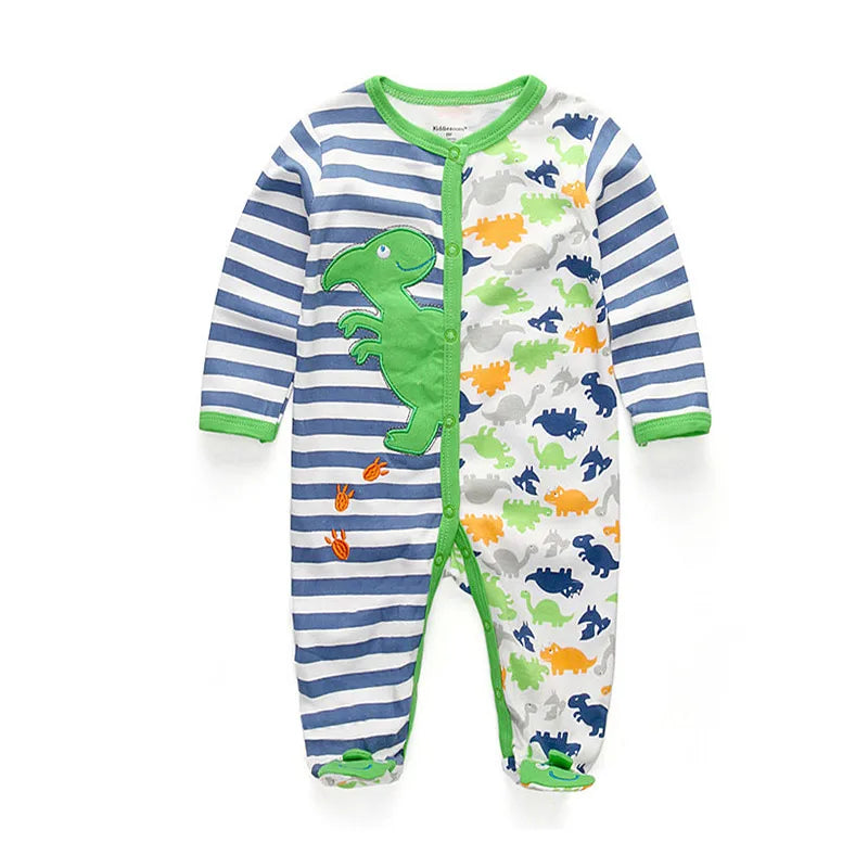 1-Piece Fashion Classic Long Sleeve Causal Baby Boy Girl Rompers Soft Unisex Newborn Jumpsuits 0-12 Months Clothing
