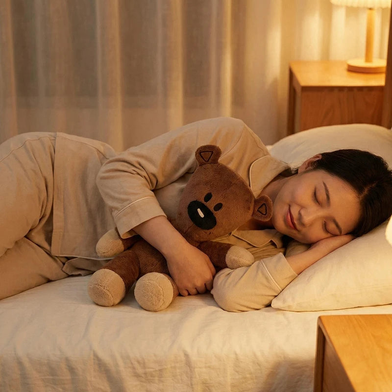 Cute High Quality Fun Mr Bean Teddy Bear Plush Toy Stuffed Animals Cute Coffee Baby Doll Mini Pillow Decor Soft Children Birthda