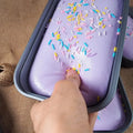 Box Cake Squishy Ornament, Slow Rising Soft Squeeze Decor, Stress Relief Hand Kneading Desktop Ornament for Party & Daily Use