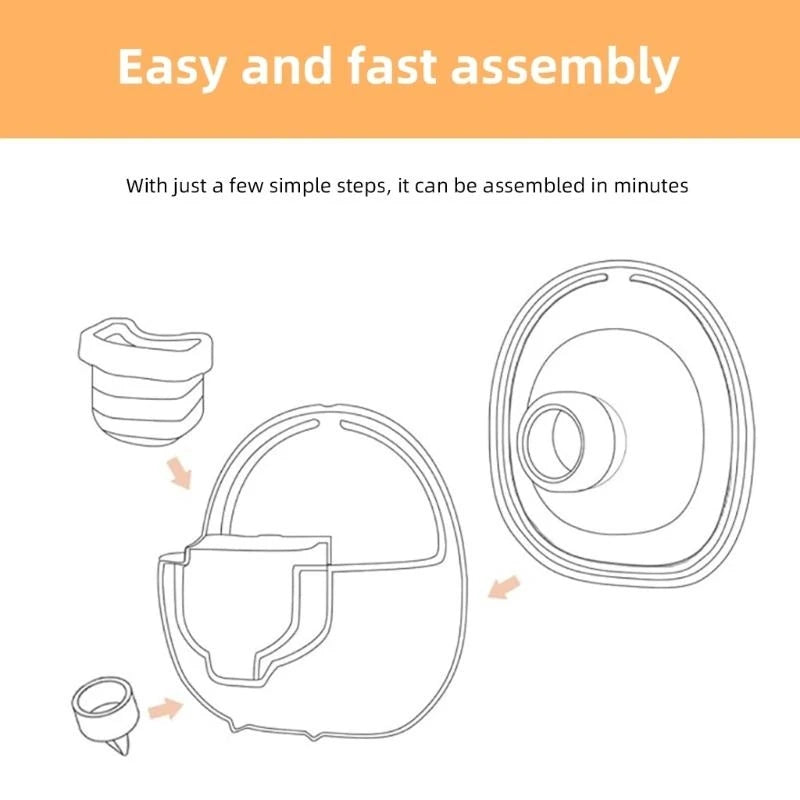 J15U Comfortable Breastfeeding Accessory for S18/S21 Wearable Pumps 27mm/24mm Flange & Valves Soft Silicone Diaphragm