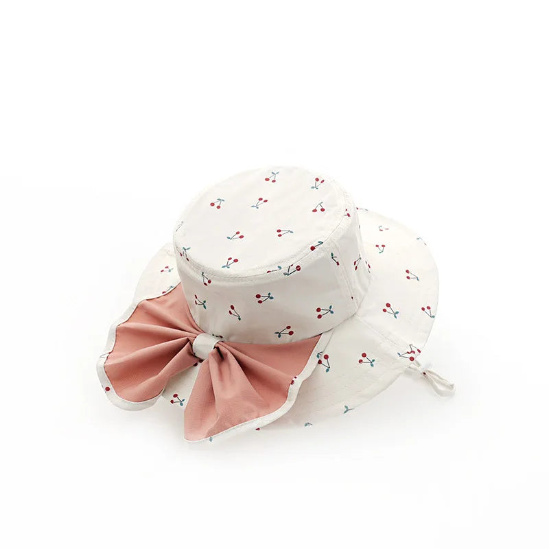 girls' spring and summer sun protection children's Korean-style fashion casual outdoor travel sunshade shawl and fisherman hat