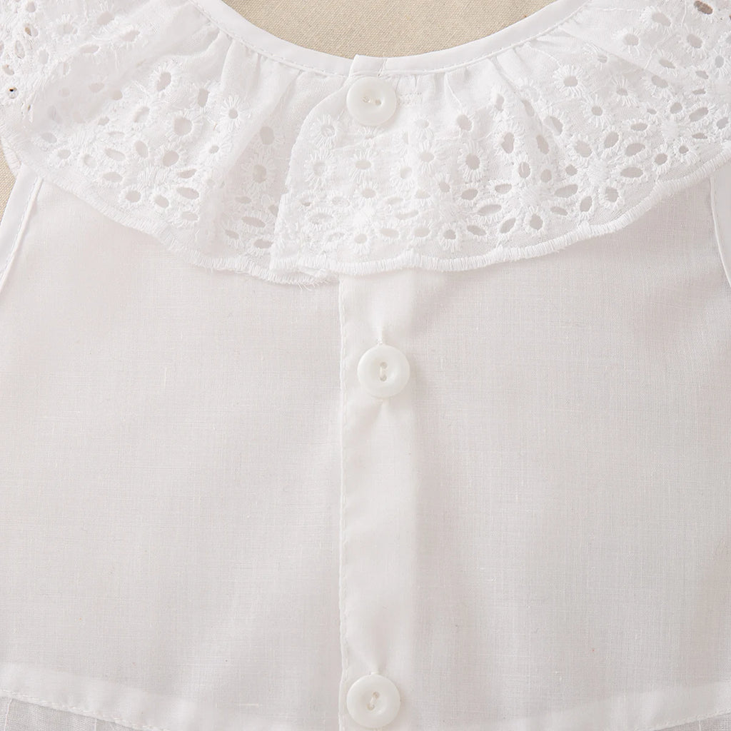 2pc/Set Girls' Suit Summer Bow And Plaid Lace Trim Short Sleeve Casual Toddler Girl Clothes Cute Simple Children Clothes