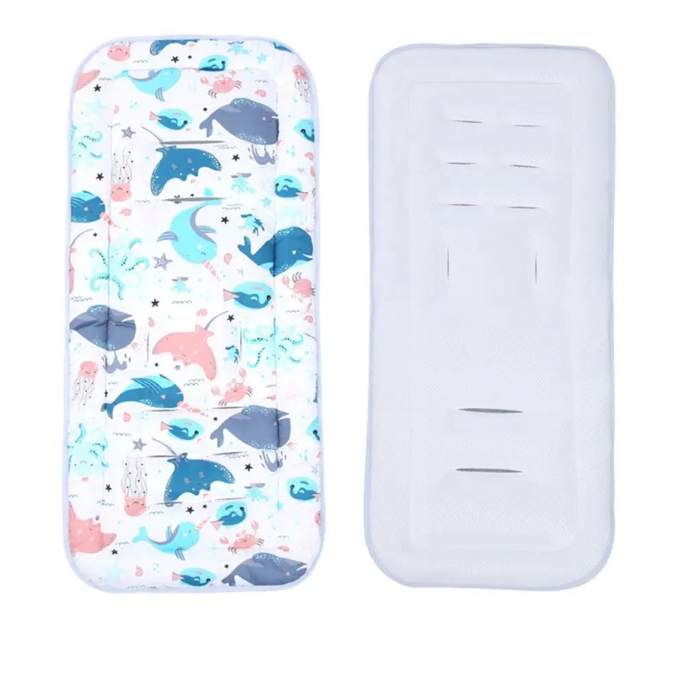 Breathable Outdoor Windproof Winter Cartoon Animal Baby Stroller Mat Pushchair Car Seat Pad Baby's Cushion Stroller Accessories
