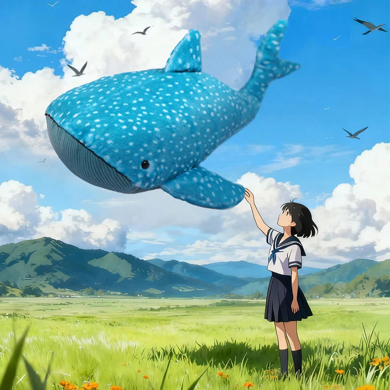 Lovely Whale Plush Toys Stuffed Soft Animal Blue Whale Dolls Kawaii Toy for Birthday Christmas Gift