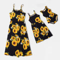 Summer Family Matching Outfits Women Jumpsuit Beach Girls Dresses Vestidos Baby Romper Mother Daughter Dress Children's Clothing