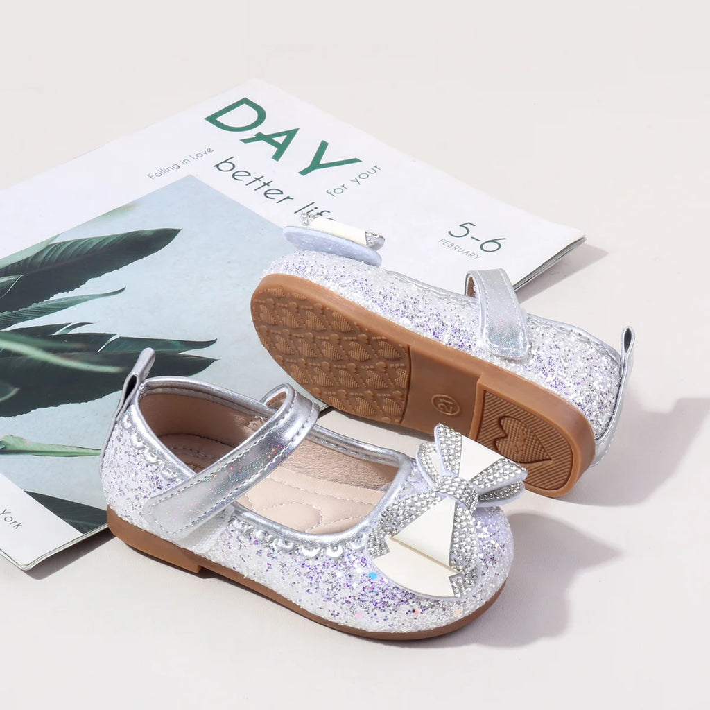 2025 Summer And Autumn Baby Girls First Walking Toddler Shoes Fashion Sequins Baby Girl Sandals For 0-3Y Kids Princess Shoes