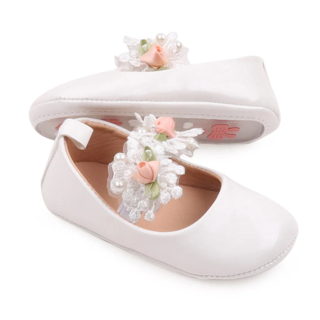 2025 Spring and Summer Baby Girl Shoes High Quality PU and TPR Anti-slip Sole Beautiful Flower Mary Jane Style Fashion Sandal