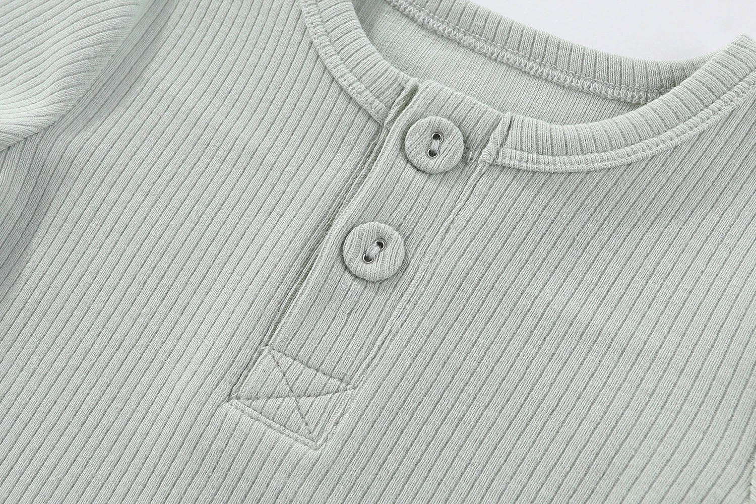 1-Piece Solid Color Unisex Baby Bodysuit Cotton Soft 0-24M Baby Onesies Long Sleeves Infant Clothes
