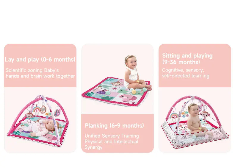 Baby Enlightenment Game Mat Crawling Blanket Early Education Activity Gym Multifunctional Fence Fitness Frame Toys