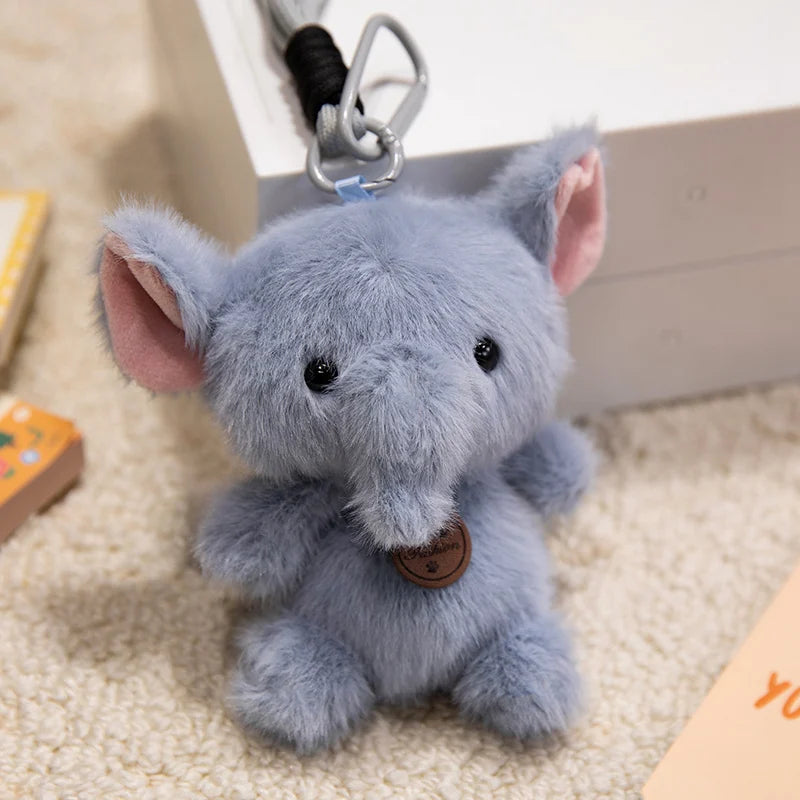 Soft Plush Animal Pendant Dolls Panda Fox Sloth Cat Dinosaur Bunny Capybara Pig Stuffed Toys For Children
