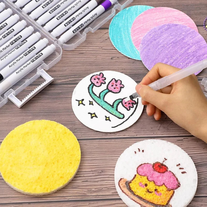 3D Magic Puffy Foam Texture Painting Paper for Kids DIY Drawing Art Educational Craft Sponge Canvas Board Handicraft Toy