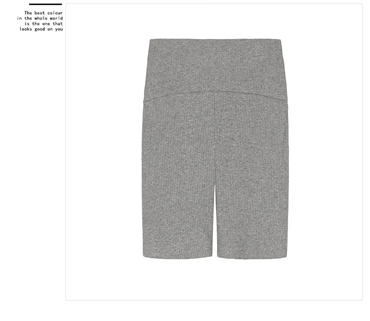 Pregnant Women Summer Pants Comfortable Cotton Trousers Letters Embroidery Pregnancy Short Leggings Slim Stripe Maternity Shorts
