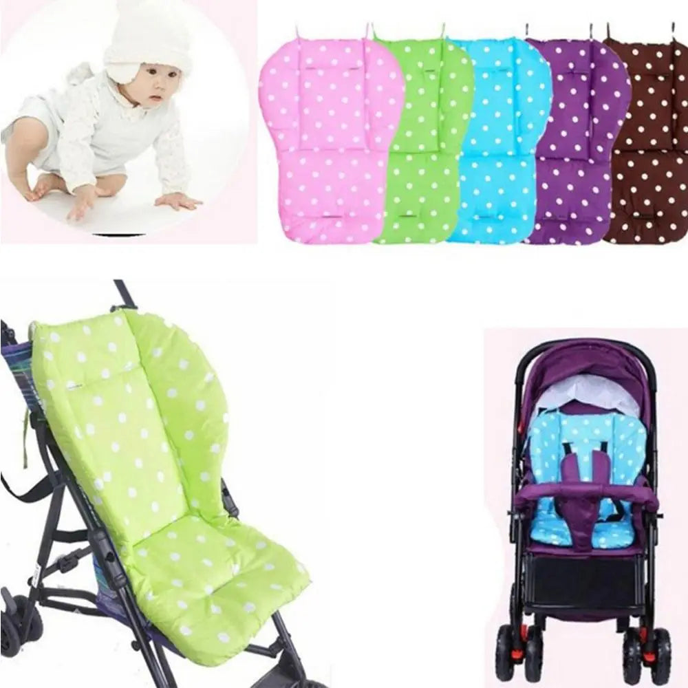 Universal Chair Pad Baby Warmer Cotton Cart Mat Dot Liner Stroller Mat Stroller Cushion Stroller Accessories Cotton Mat