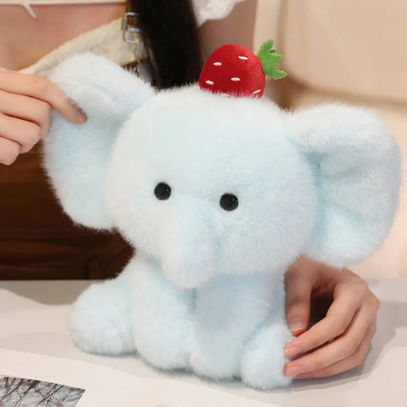 Sitting Cartoon Stuffed Animal Dolls Plush Toys - Dog Panda Bear Cow Elephant Designs - Lovely Pillow for Birthday Gift And